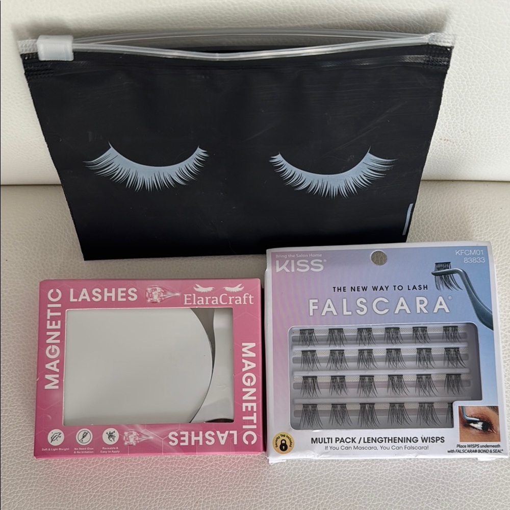 Fake Lashes Combo- Magnetic & Bond & Seal New & unopened